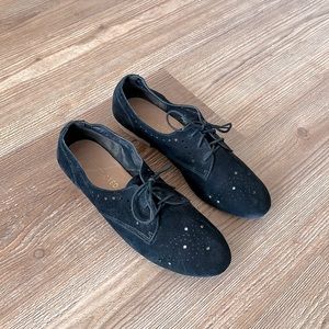 Women’s Black Oxford Flats. Size 7.5